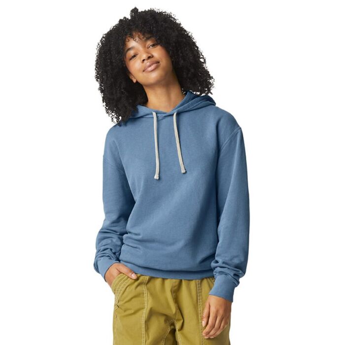 Unisex Garment-Dyed Lightweight Fleece Hooded Sweatshirt Thumbnail
