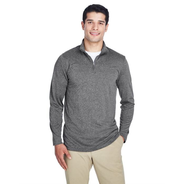 Men's Cool & Dry Heathered Performance Quarter-Zip Pullover Thumbnail