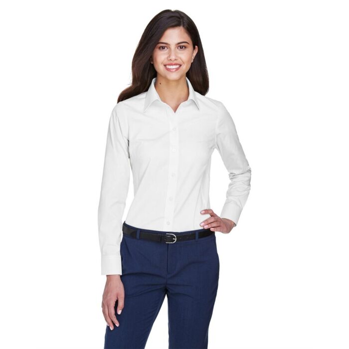 Women's Crown Collection® Oxford Woven Dress Shirt Thumbnail