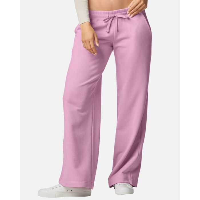 Women's French Terry Wide Leg Pants Thumbnail