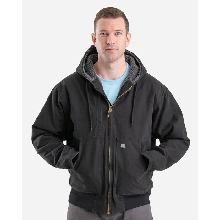 Men's Highland Flex180® Washed Duck Hooded Work Jacket Thumbnail