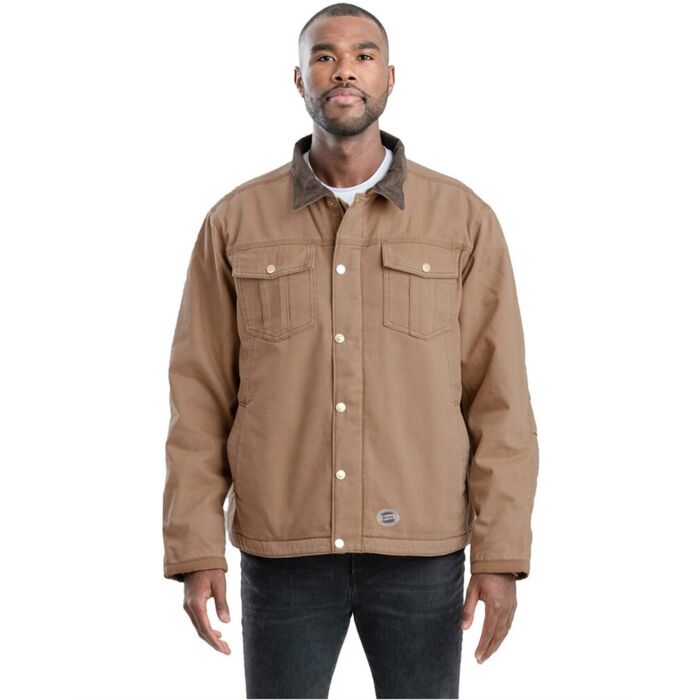 Men's Tall Vintage Washed Sherpa-Lined Work Jacket Thumbnail