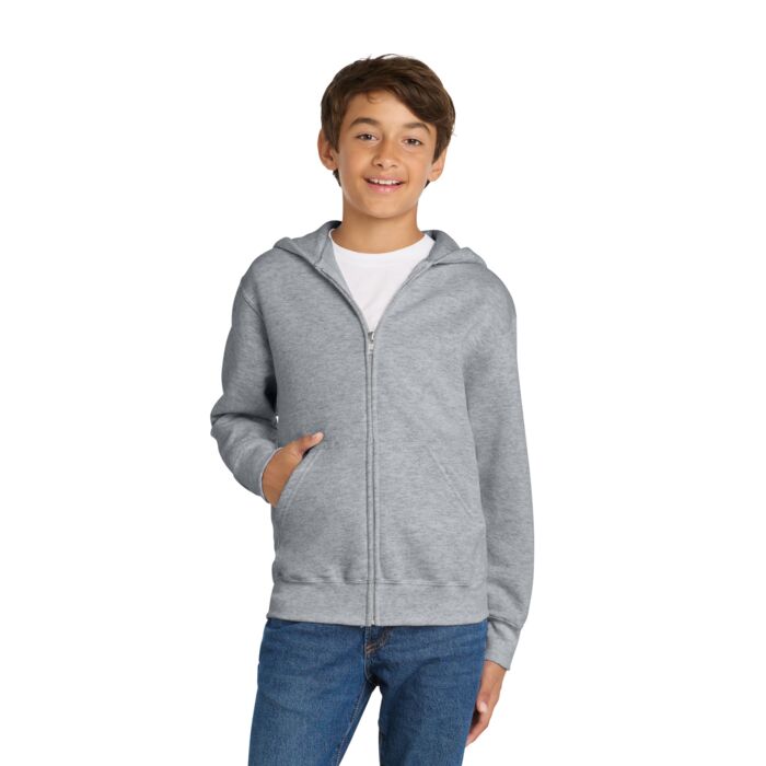 Youth Core Fleece Full Zip Hooded Sweatshirt Thumbnail