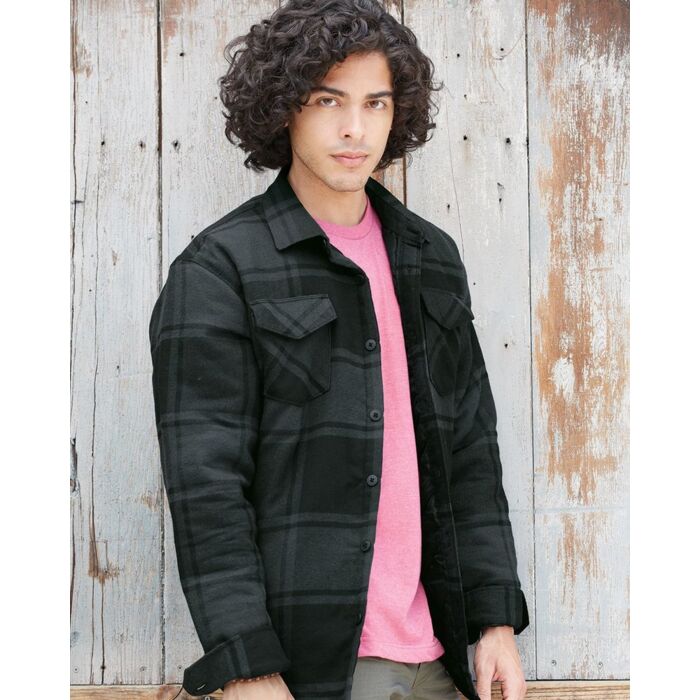 Men's Quilted Flannel Shirt Jacket Thumbnail