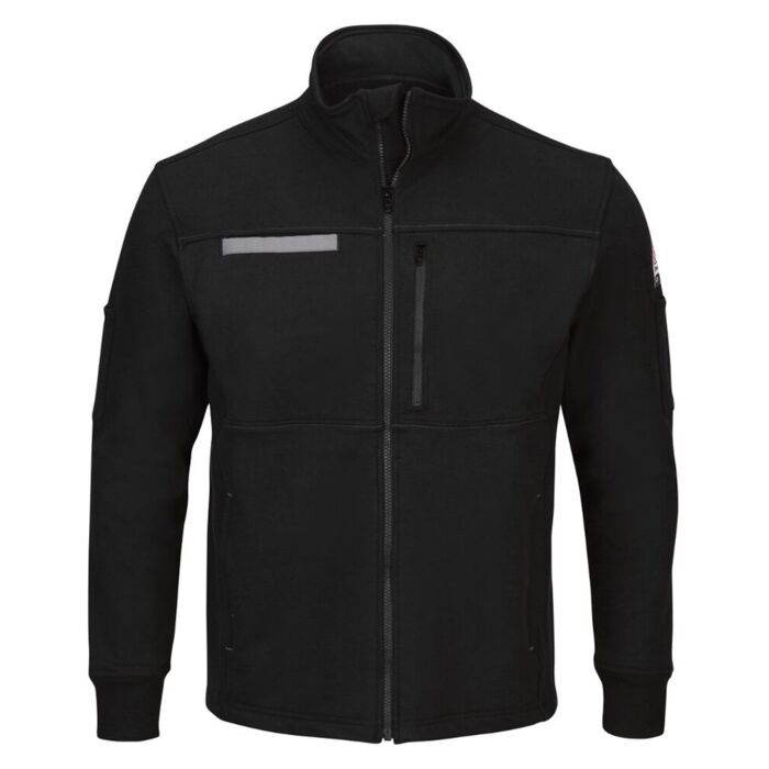 Men's Tall Zip Front Fleece Jacket-Cotton /Spandex Blend Thumbnail