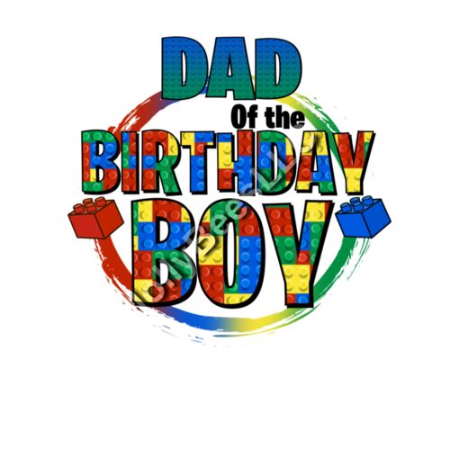 Dad of the Birthday Boy Block Thumbnail