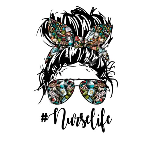Nurse Life Messy Bun Thumbnail